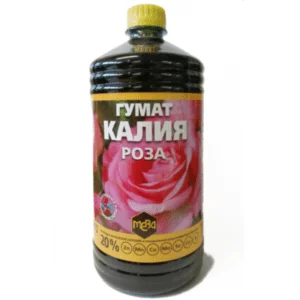 Жидкое удобрение Гумат Калия Роза ОБОГАЩЕННЫЙ 20% фульвокислот, 0,5л